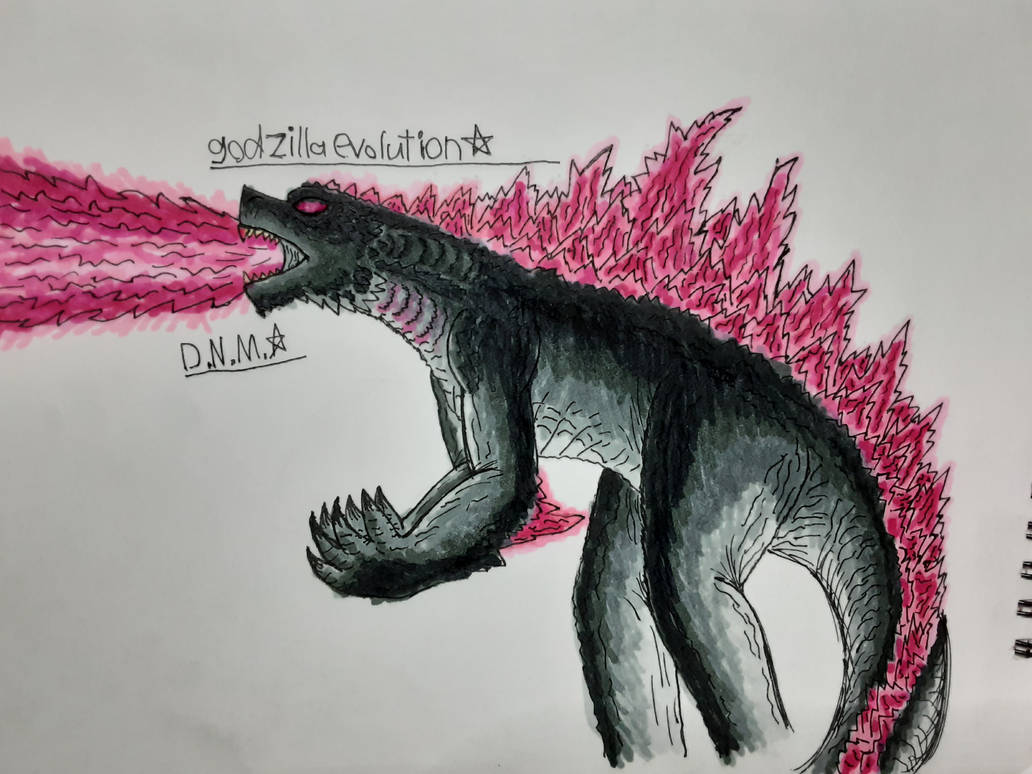 Drawing the New Godzilla Evolution in GxK by DinoNovaMay253 on DeviantArt