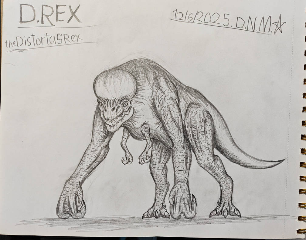 The D. REX (The Distortus Rex) by DinoNovaMay253 on DeviantArt