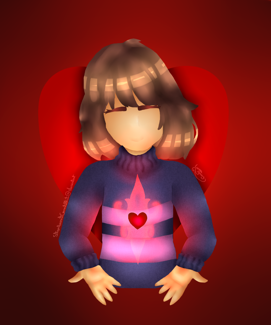 Red Frisk Frisk, The Red Heart by starburstconstellati on DeviantArt