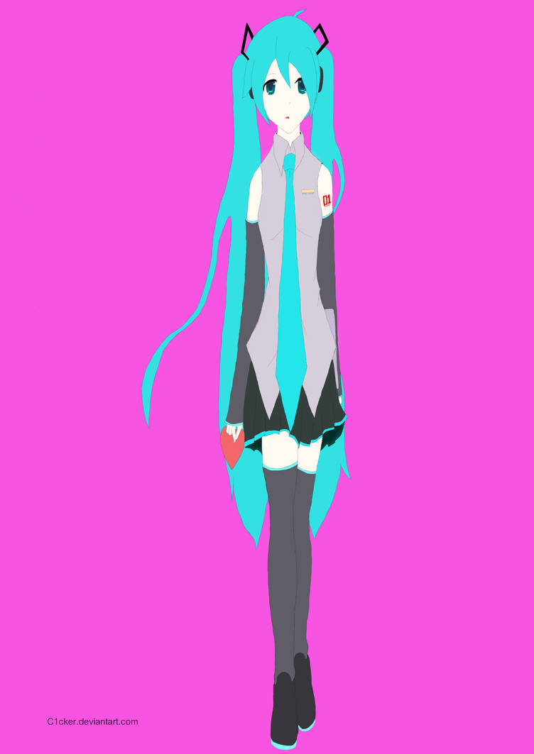 Hatsune Miku Base Colored Finished by Cl1cker on DeviantArt