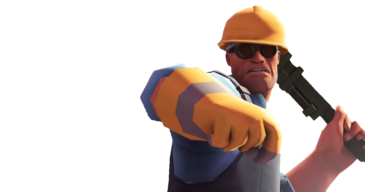 Engineer (TF2) render by ChristopherMcgrath on DeviantArt