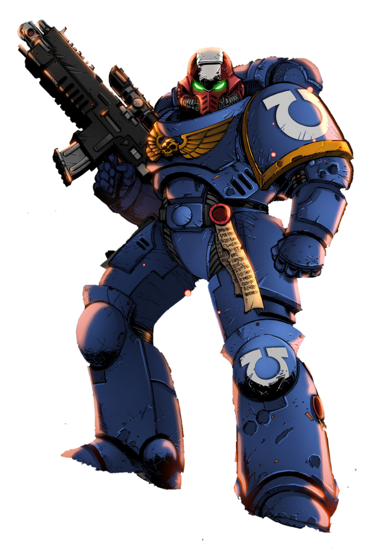 Captain Titus (Warhammer) render by ChristopherMcgrath on DeviantArt