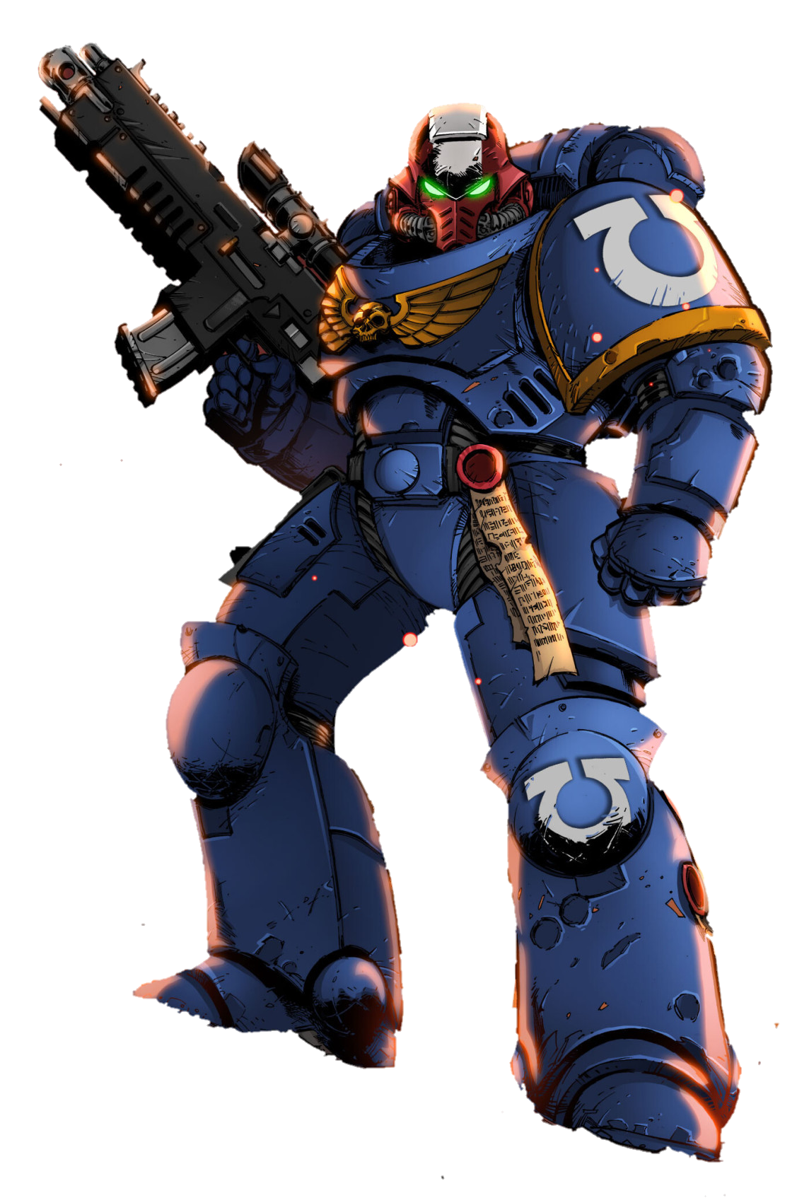 Captain Titus (Warhammer) render by ChristopherMcgrath on DeviantArt