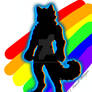 Furry Anthro Shadow Rainbow Adopt