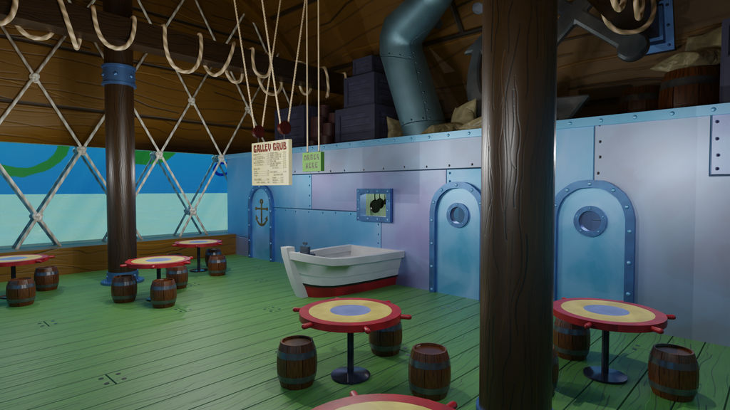 Krusty Krab Main Room by yomynameiszo on DeviantArt