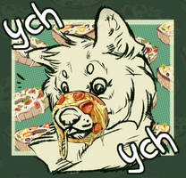 [OPEN] YCH ''Pizza bagel''  Any species 1/3 slot by Gosha-CW