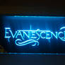 Evanescence neon light on