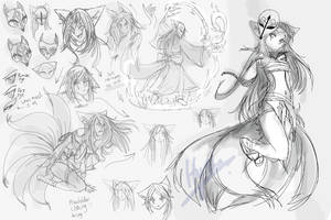 Hyrchurn OC sketches