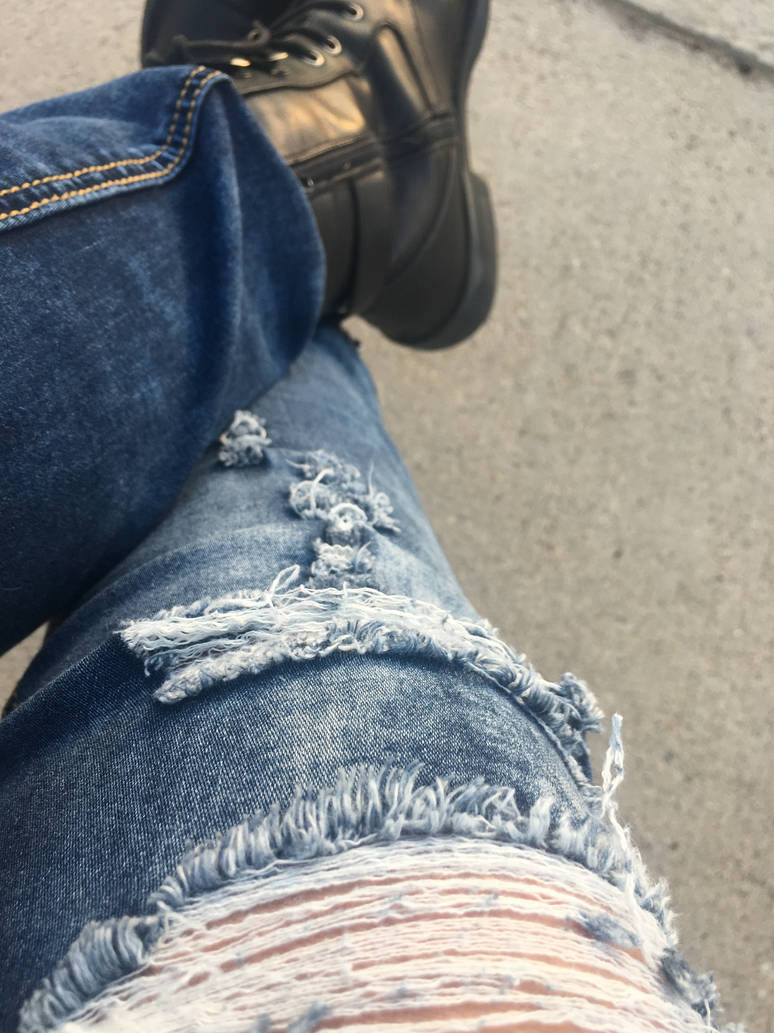 Ripped jeans by CrazyCatsRule on DeviantArt