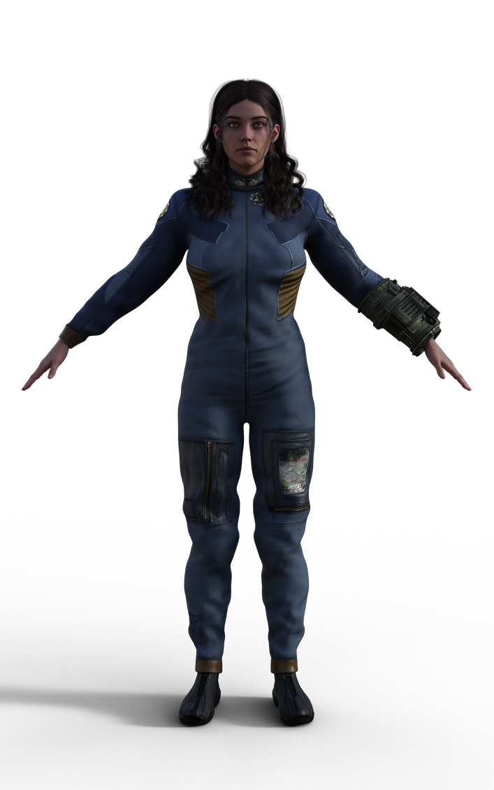 Fallout Lucy Test front by draxisweb on DeviantArt