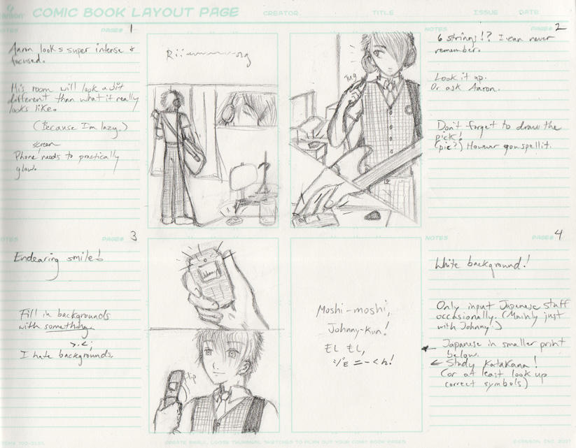 Comic Planning 1-4 by KatieKurama on DeviantArt