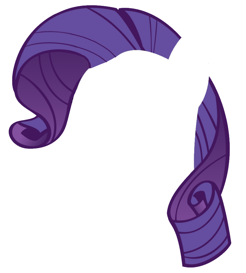 Rarity Hair Vector by TheGirlNamedSig on DeviantArt