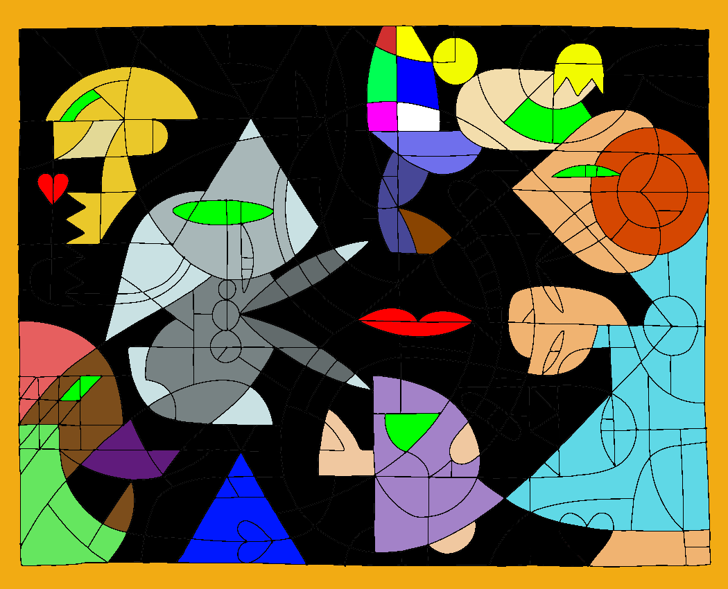 Weird Cubist People