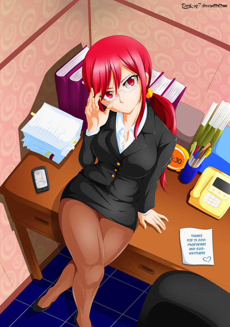 Erza - Sexy Secretary by Dark-Sq7 on DeviantArt Erza - Sexy Secretary by Dark-Sq7 on DeviantArt