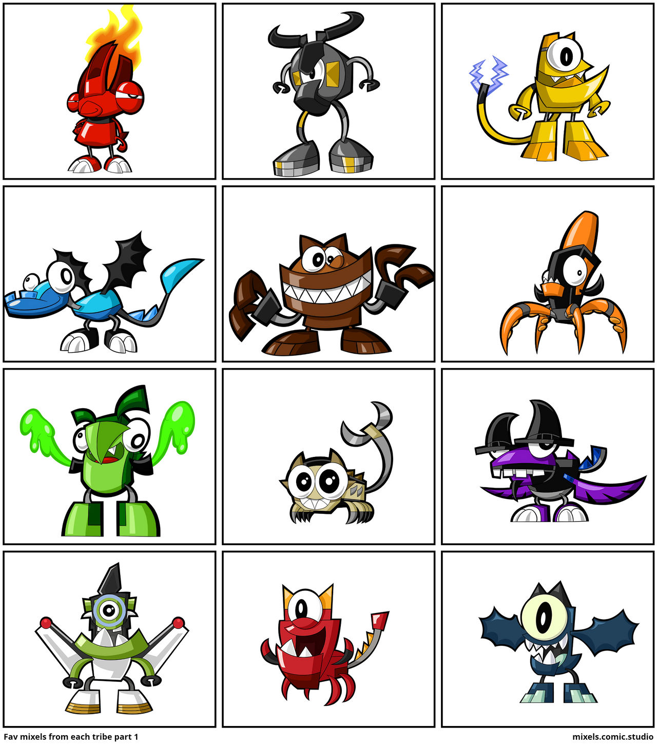 Mixels Animal Deviantart Fav mixels from each tribe part 1 by Pattanansudkusol26 on DeviantArt