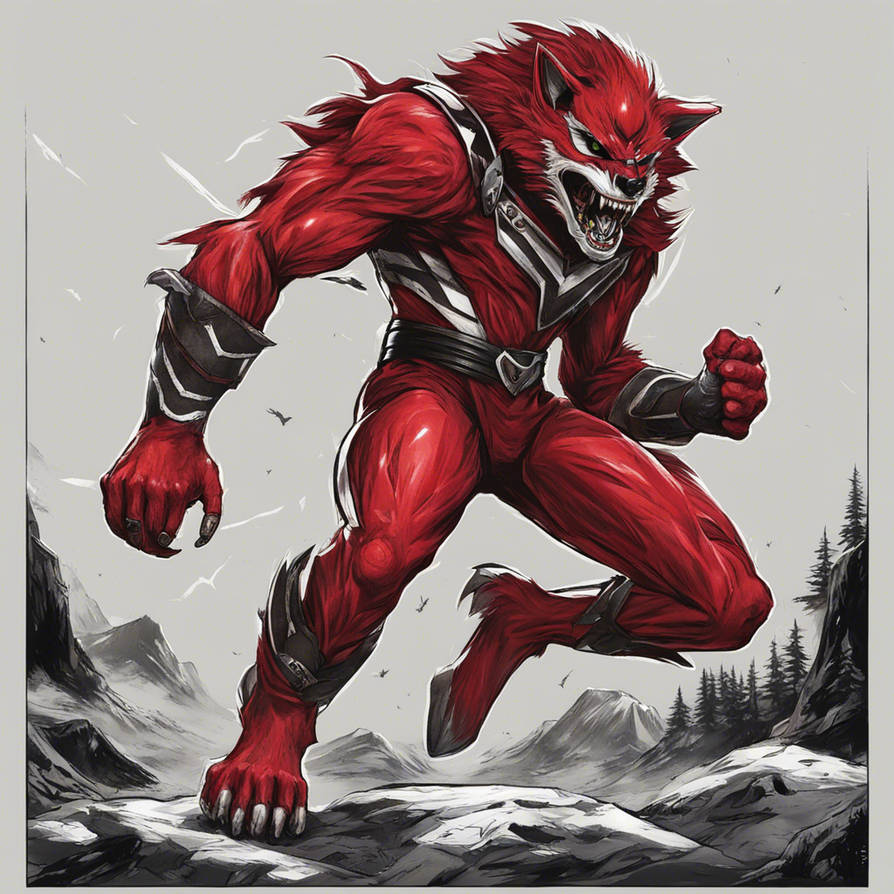 Delta Red Werewolf Red Power Ranger Werewolf by ollie4321 on DeviantArt