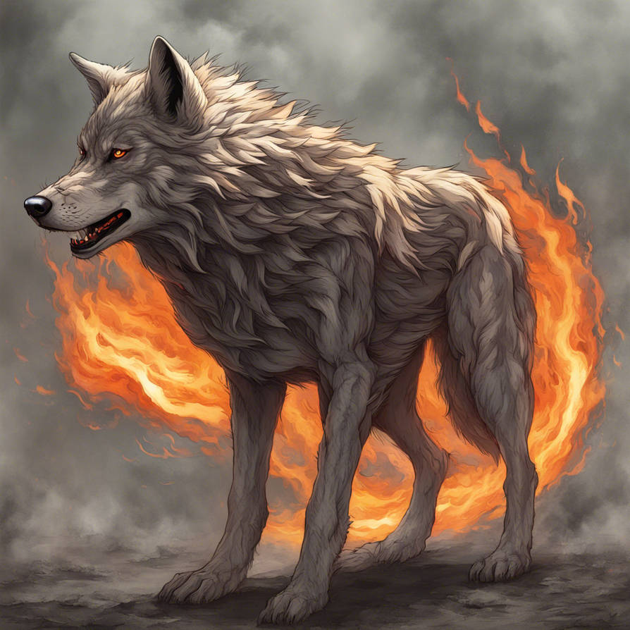 Fire Magic Wolf Fire Wolf by ollie4321 on DeviantArt