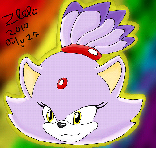 Blaze The Cat Doodle