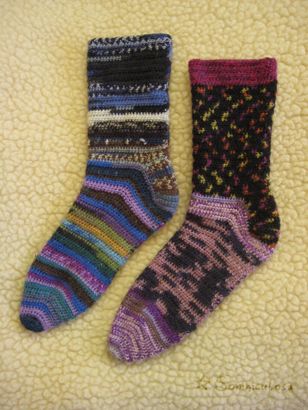 scrap Crochet Socks
