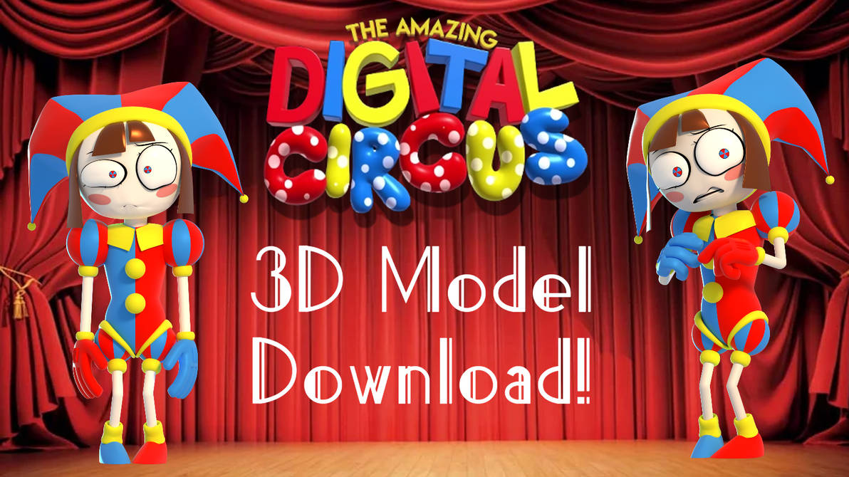 Pomni 3D Model Download (Blender) by ThePervyBiscuit on DeviantArt