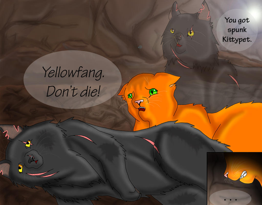 wallpapers Yellowfang Death Scene death by myalltimelow098 on deviantart