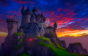 Sentient Castle Mightnight Castle by Aightart on DeviantArt