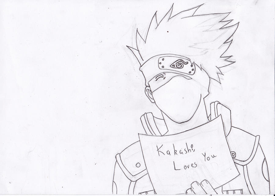 Kakashi Line Art