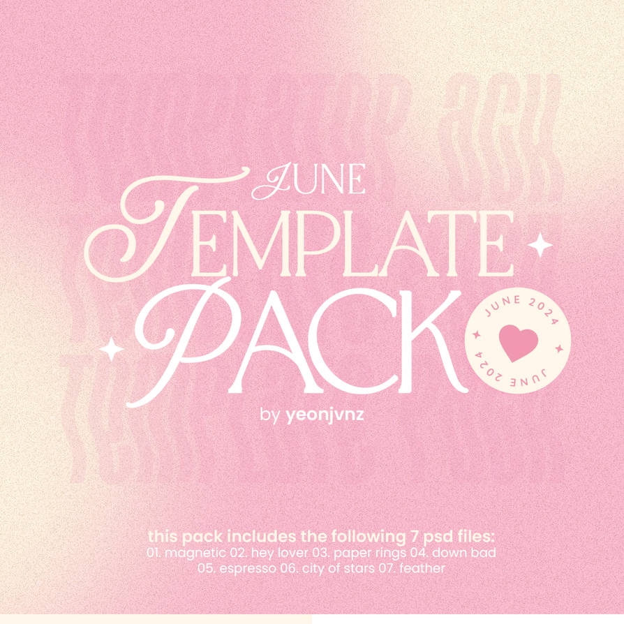 * june / template pack. by yeonjvnz on DeviantArt