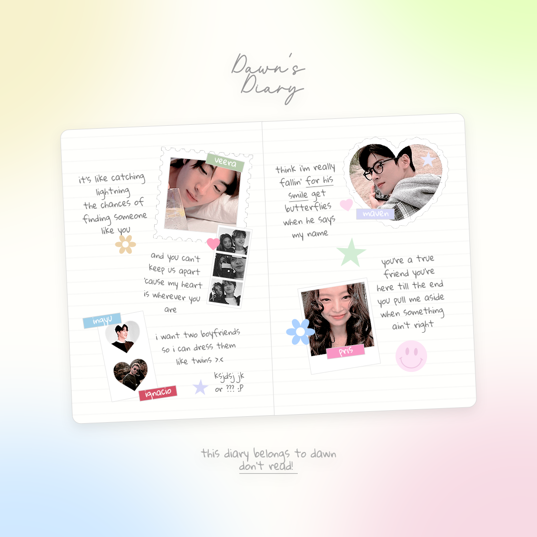 * dear diary / a journal template pack. by yeonjvnz on DeviantArt