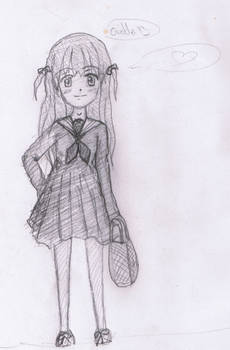 manga girl doodle!