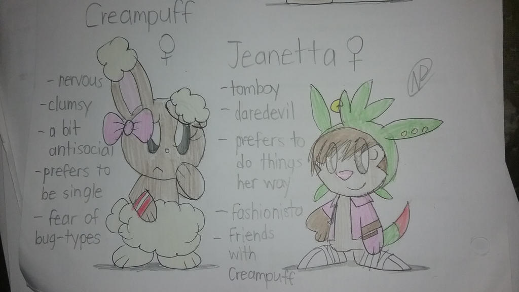 Jenetta Color Jeanetta and Creampuff (REFERENCE) by CottonBuzz on DeviantArt