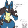 Collin has evolved into a.... Lucario?