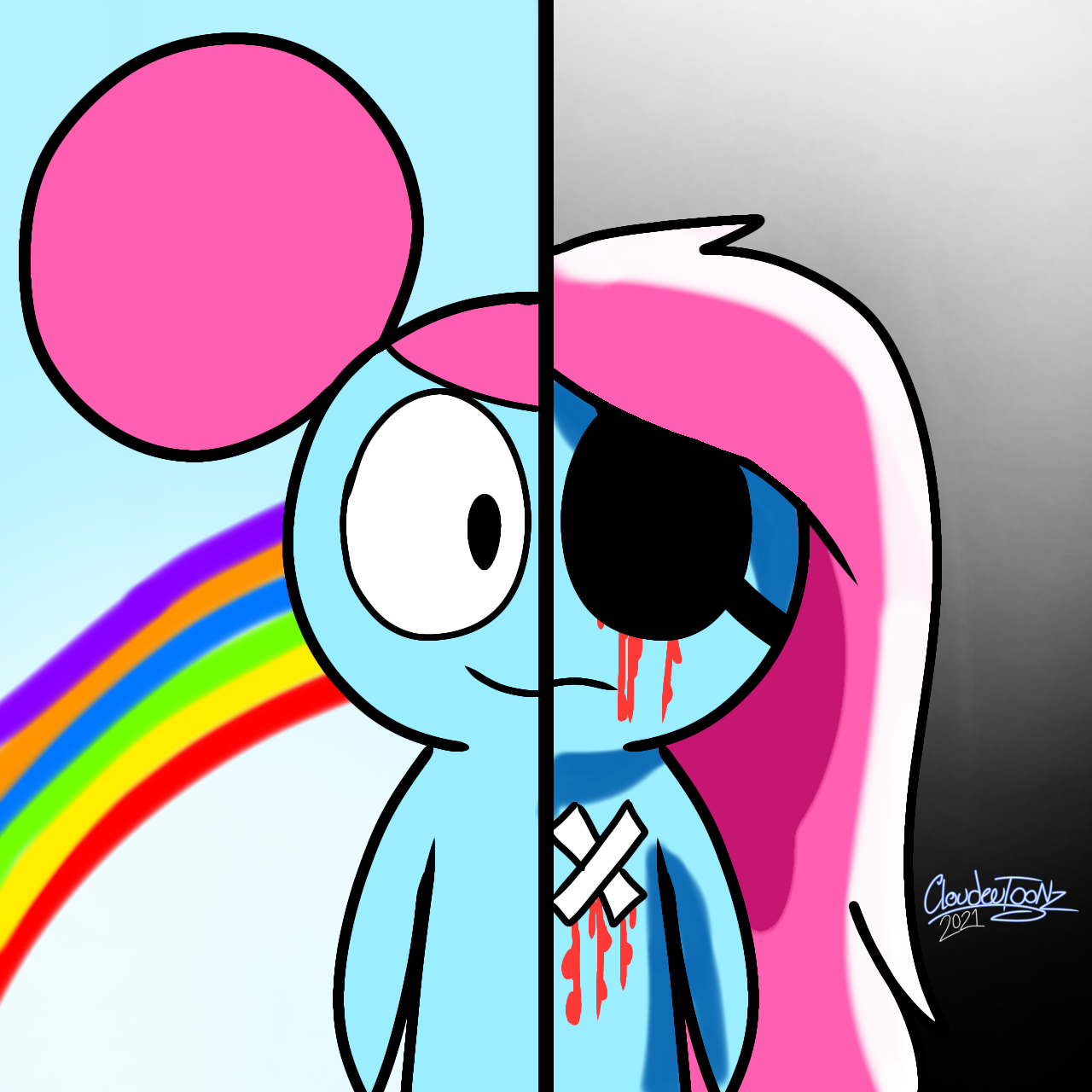 Learning with Pibby by CottonBuzz on DeviantArt