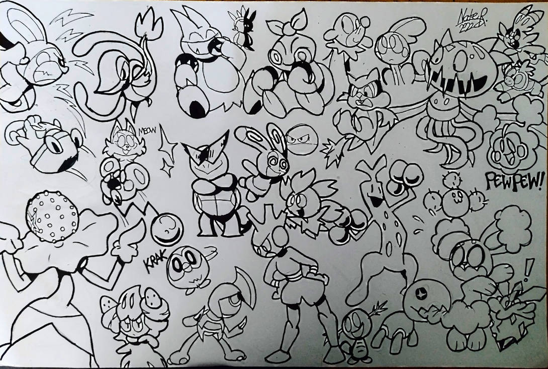 Just a big old Pokemon dump by CottonBuzz on DeviantArt