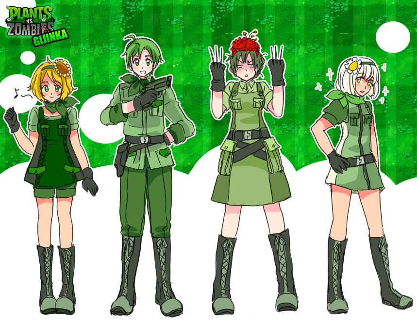Plants Vs Zombies Gijinka Part I By Cioccolatodorima On Deviantart