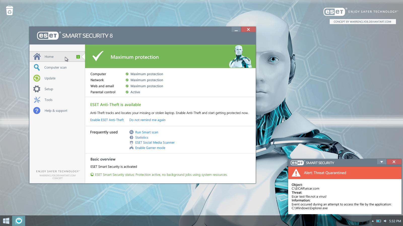 consumer gray Airlines ESET Smart Security 8 UI Concept by WarrenClyde on DeviantArt