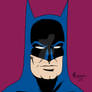 Batman - Head sketch with flat colour