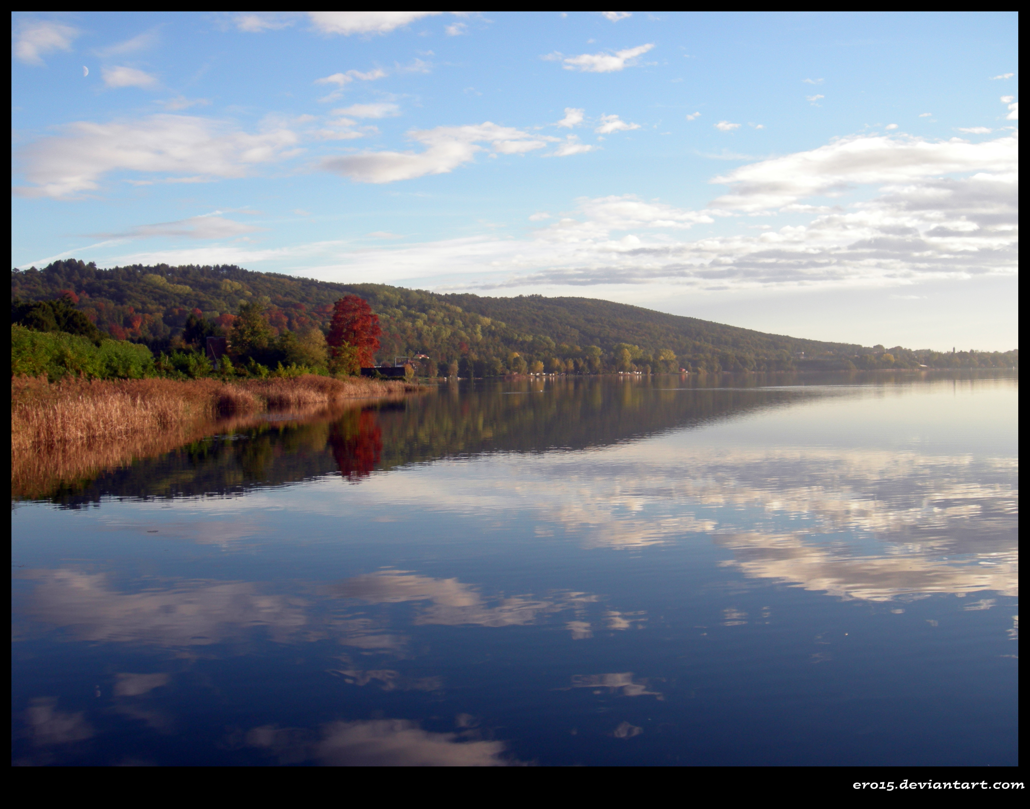 lake and clouds