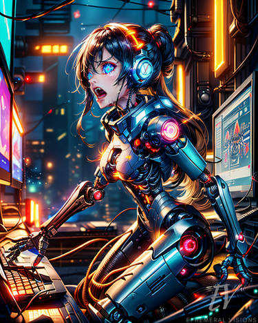 Cyberpunk Inspired Anime Girl #3 by HisapiAI on DeviantArt