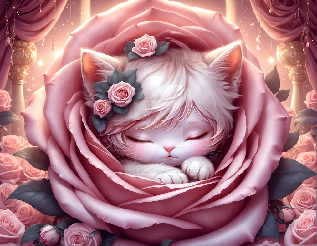 Baby Rose Kitten by DevilLivedCYN on DeviantArt