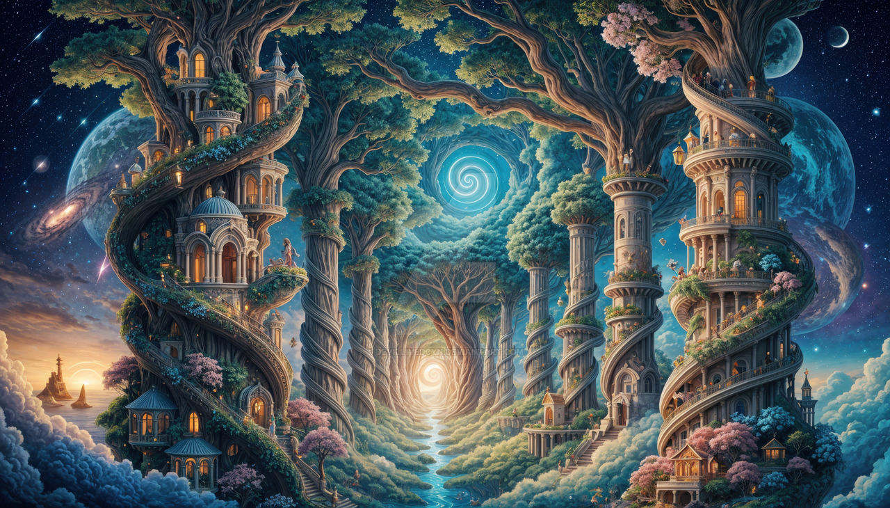 Tree Pilliars Pillars Tree World of Quentiaz realm 2 by DevilLivedCYN on DeviantArt