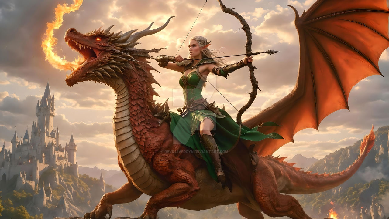 European Dragon Rider Elf Dragon Rider by DevilLivedCYN on DeviantArt