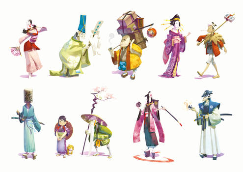 TOKAIDO characters