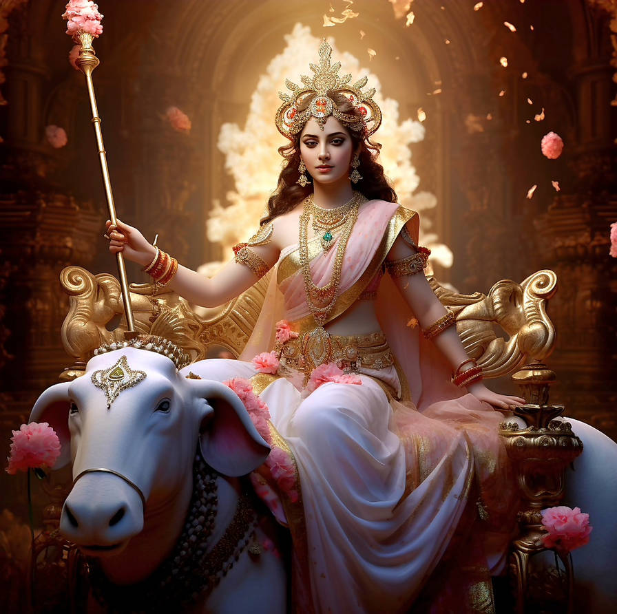 Devi Mahagauri Day 8 Of Navratri By Abhayvishnu On DeviantArt devi-mahagauri-day-8-of-navratri-by-abhayvishnu-on-deviantart