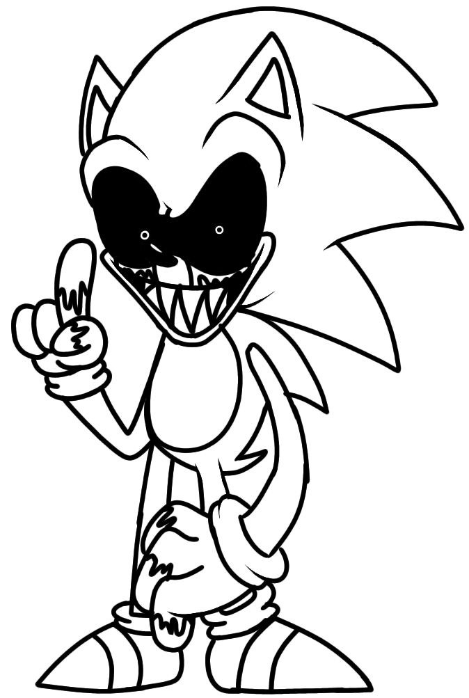 HOW TO DRAW SONIC EXE 