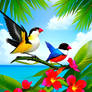 birds blooms tropical 3981155561(HIRES)