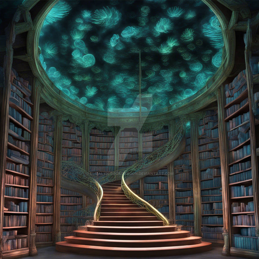 Deep Sea Library by Elizalyn-BookDragon on DeviantArt