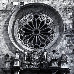 Architectural Detail with Rose Window