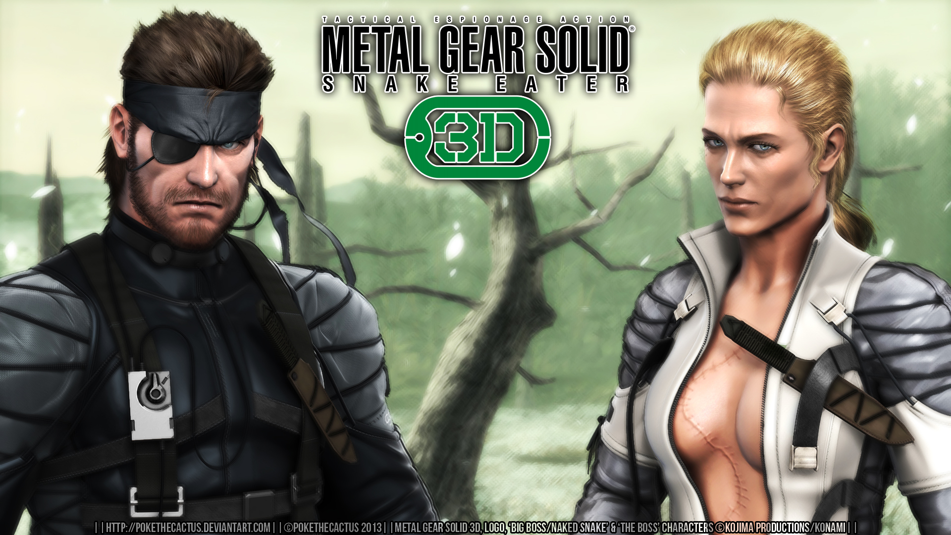 MGS3D Wallpaper |:| Big Boss and Boss |:| by PokeTheCactus on DeviantArt