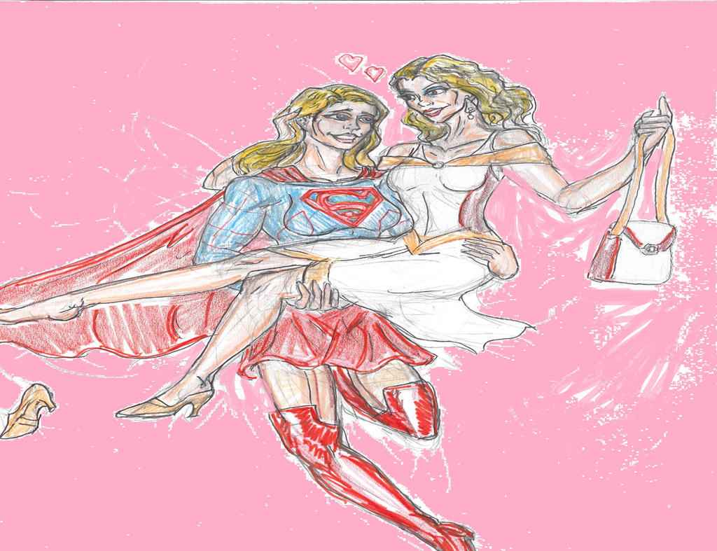 Supergirl and Cat Grant by theaven